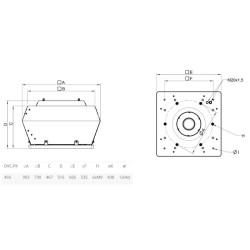 Крышный вентилятор Systemair серия DVC 450